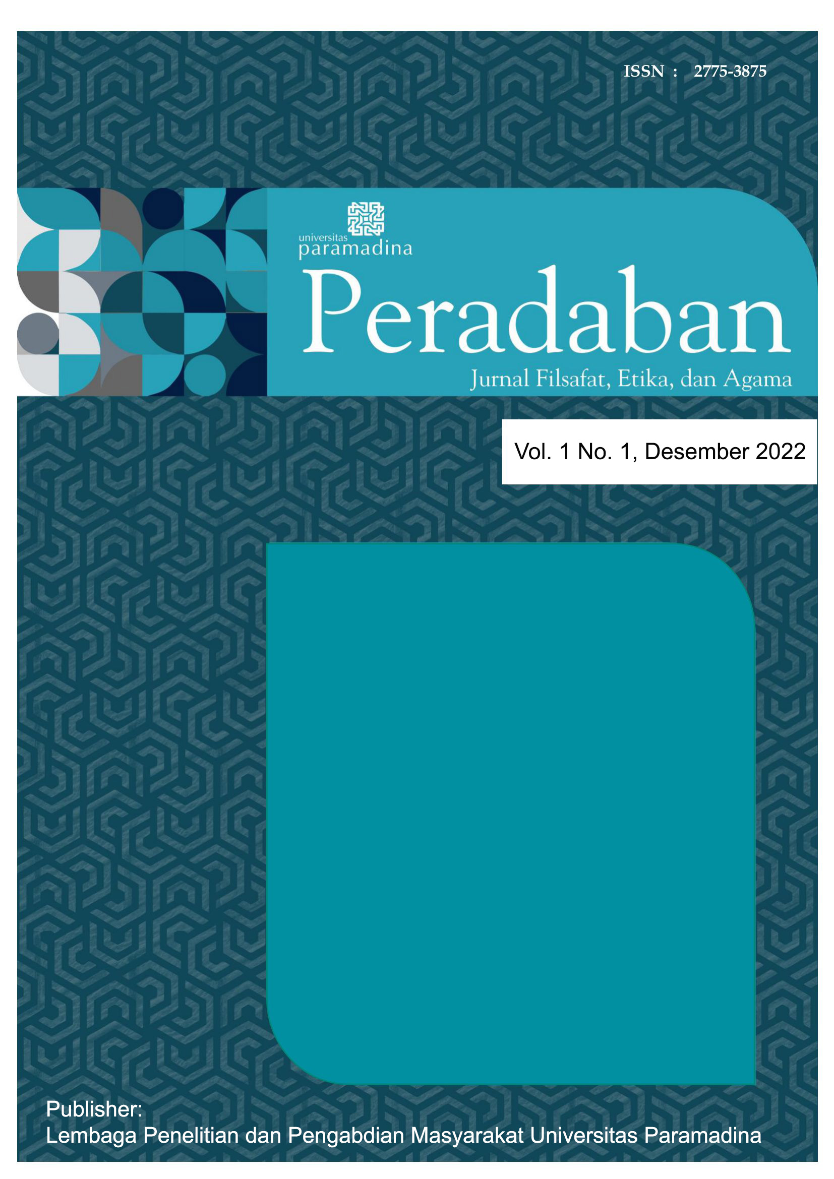					View Vol. 1 No. 1 (2021): Jurnal Peradaban
				